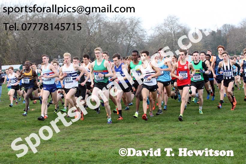Mens junior British Athletics Liverpool Cross Challenge, Sefton Park, Liverpool. Photo:  David T. Hewitson/Sports for All Pics